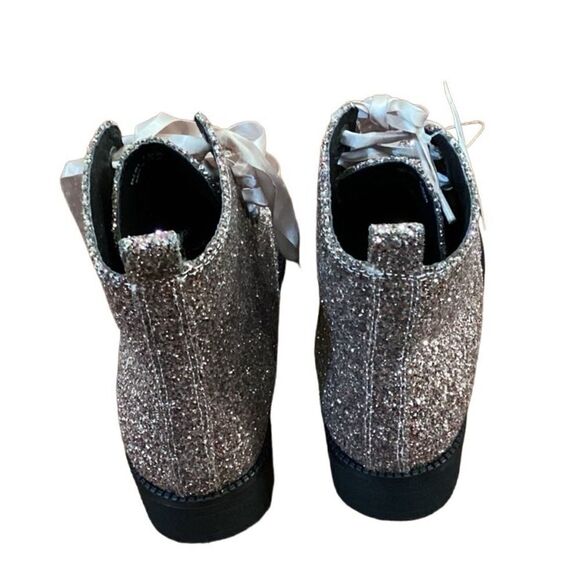 NWT Dirty Laundry Women's Glitter Combat Boots Sz 7.5 - Picture 9 of 11